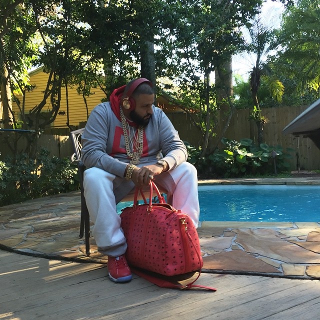 DJ Khaled wearing Air Jordan VI 6 Slam Dunk