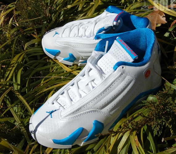 jordan retro 14 white and blue