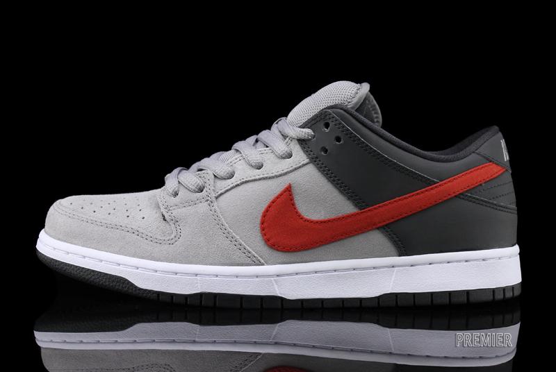 nike sb grey and red