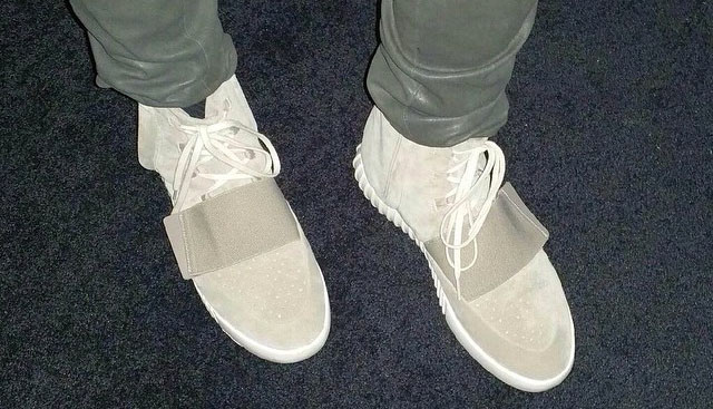 Kanye West wearing adidas Yeezy Sneakers