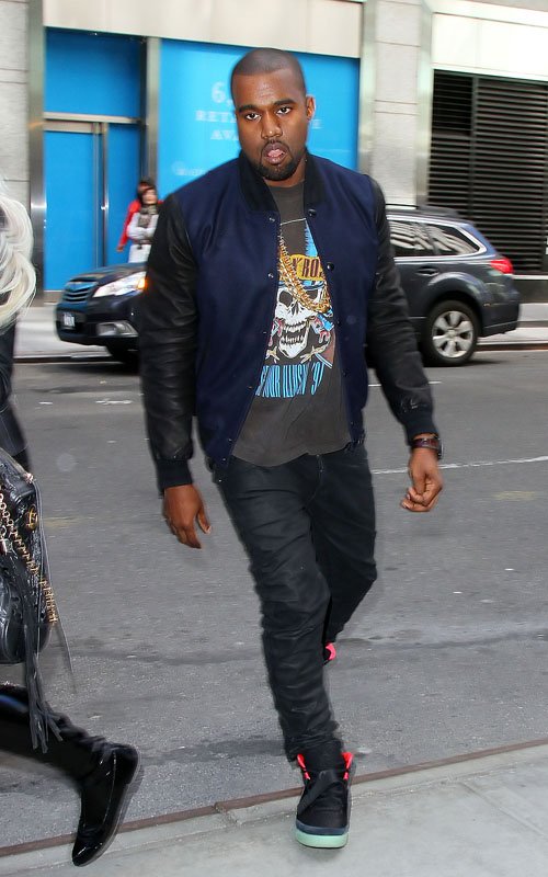 SC Celebrity Sneaker Watch // Kanye West Wears the Yeezy 2 in NYC ...