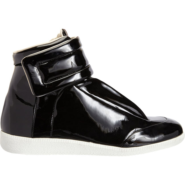 Maison Martin Margiela High Top in Black Patent | Sole Collector