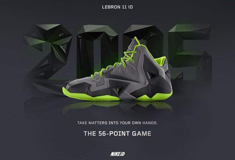 NIKEiD Concept // LeBron 11 '56-Point Game' 2005