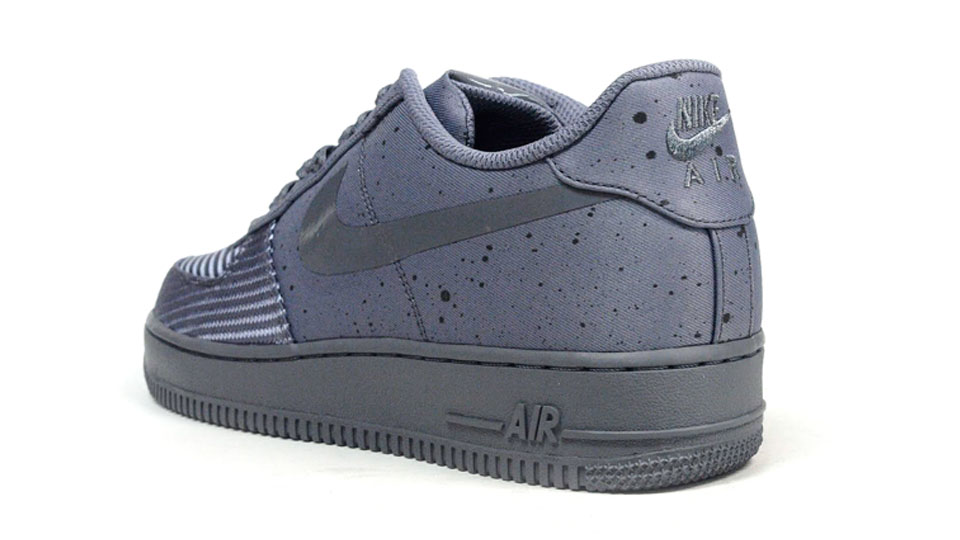 Nike Air Force 1 SP Monotones Cool Grey Midnight Fog heel