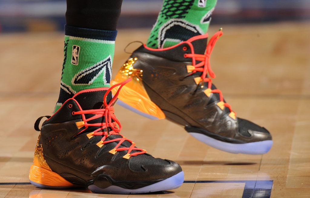 Carmelo Anthony wearing Jordan Melo M10 All-Star