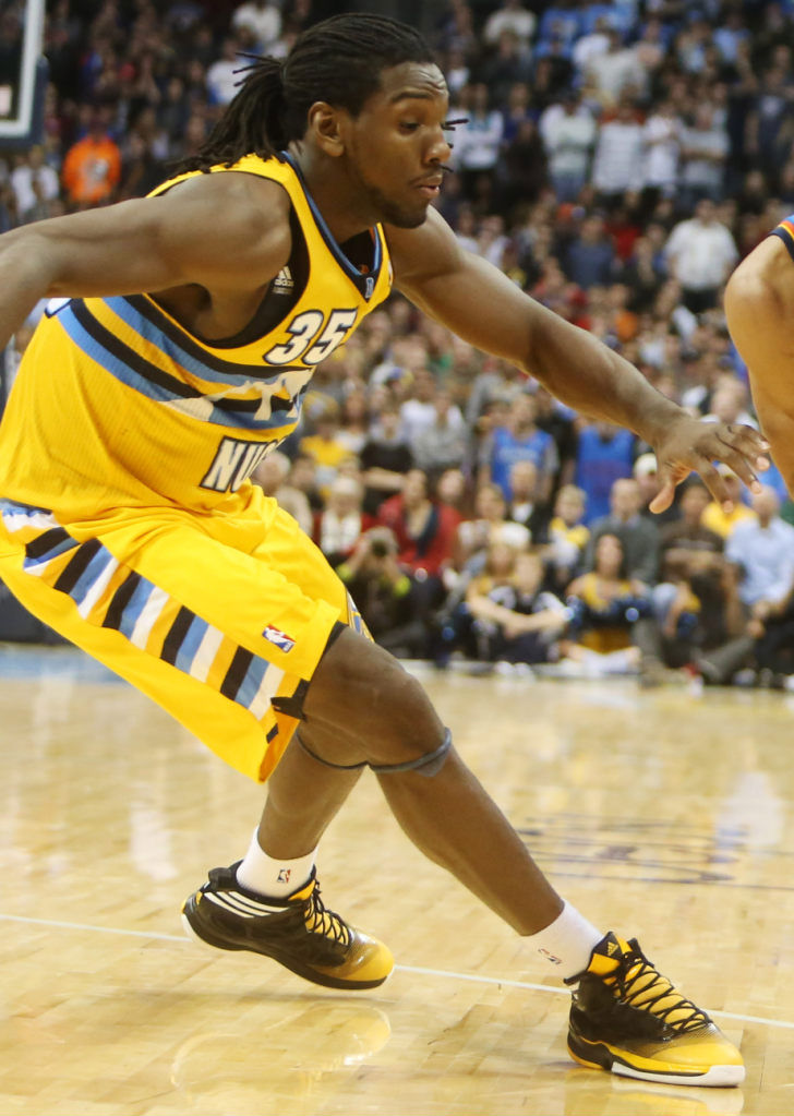 Kenneth Faried wearing adidas Crazy Fast PE