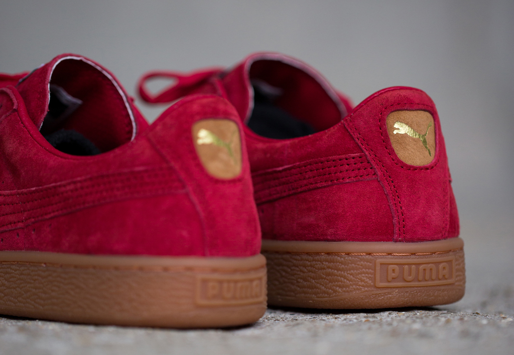 إبرة كرز نجمة puma suede red gum sole 