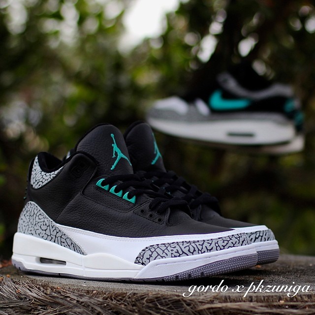 Jordan 3 atmos sales on feet