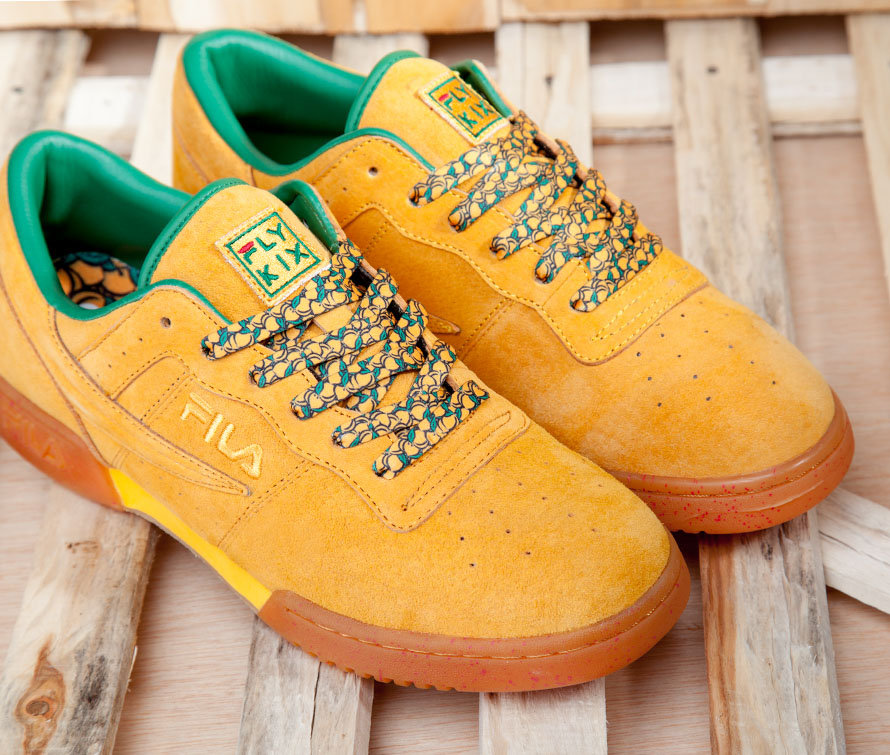 green and yellow filas