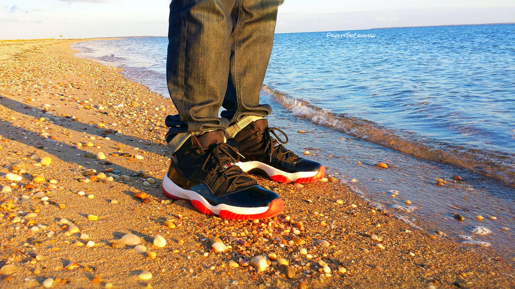  FrostyTheCashman in the 'Bred' Air Jordan 11 Retro