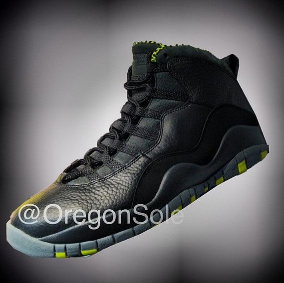 green and black jordan 10s