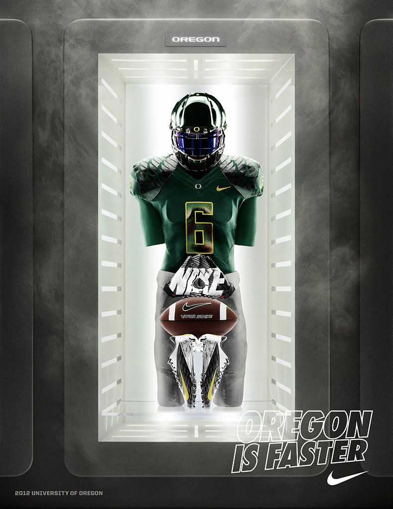 Oregon Ducks Nike Pro Combat Uniform vs. Tennessee Tech (6)