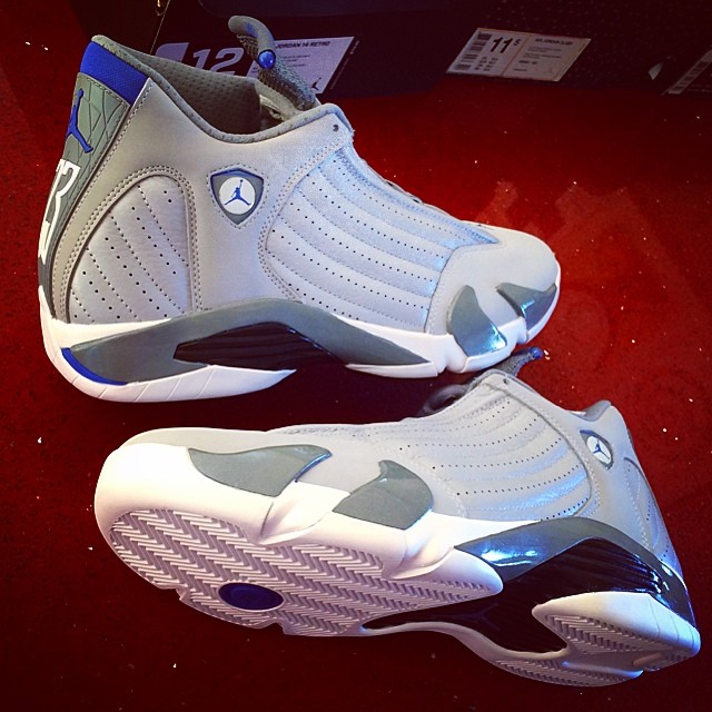 DJ Skee Picks Up Air Jordan XIV 14 Wolf Grey Sport Blue