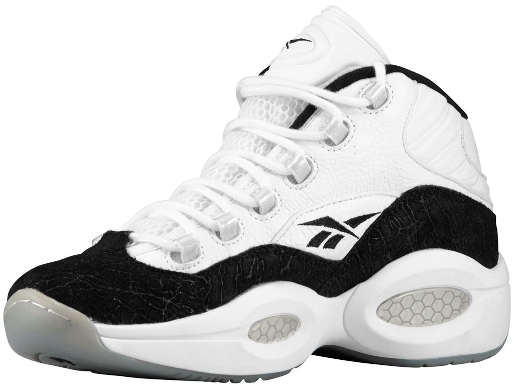 allen iverson shoes black and white