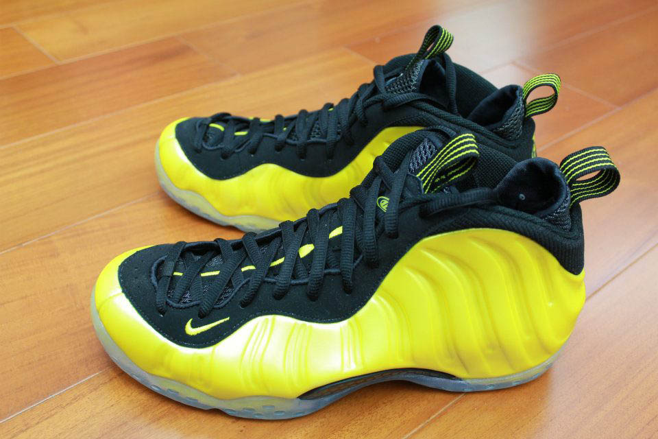 Nike Air Foamposite One Electrolime Golden State Warriors Shoes 314996-330 (2)