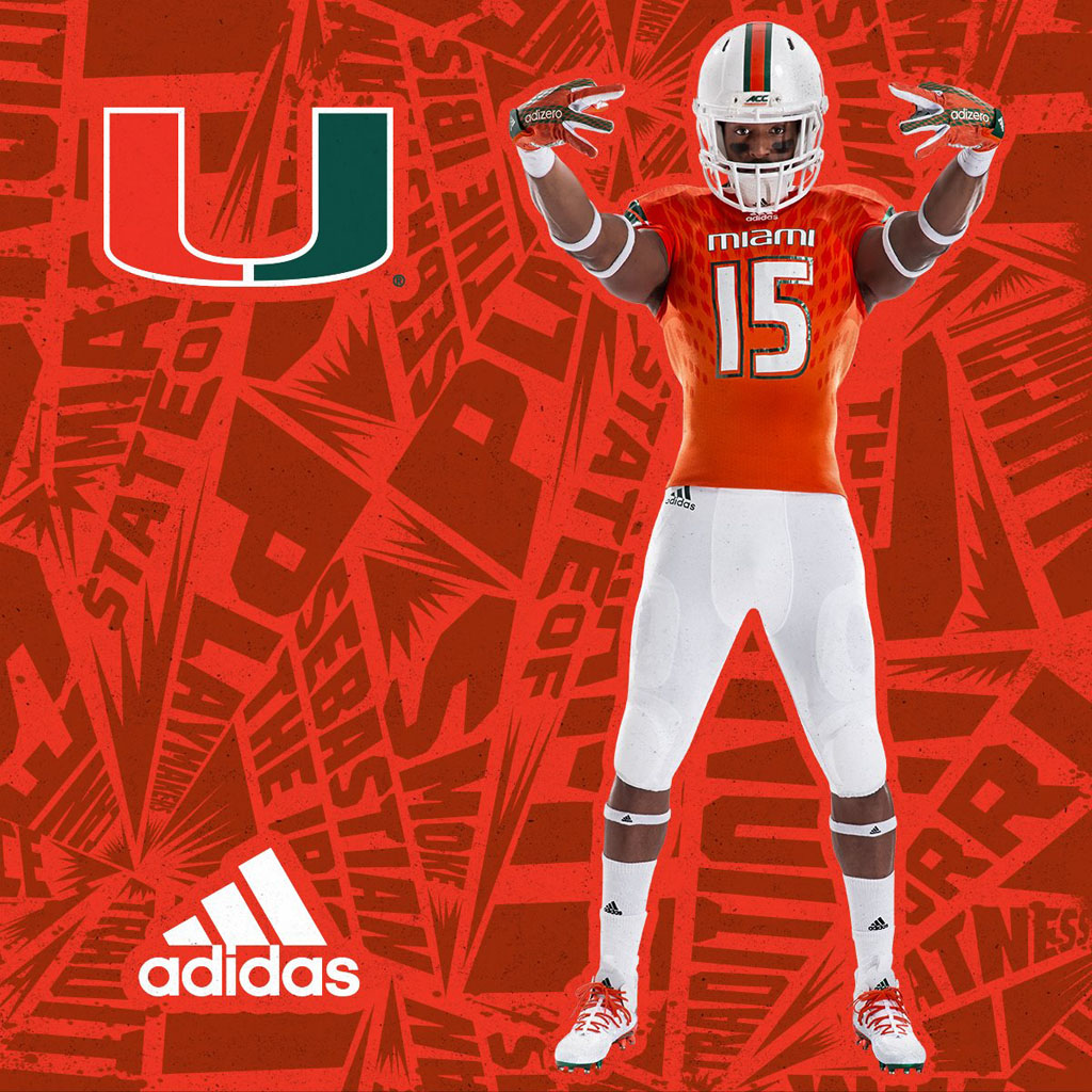 miami hurricanes football jersey adidas