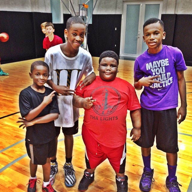 TerRio wearing Air Jordan 7 Black/Red