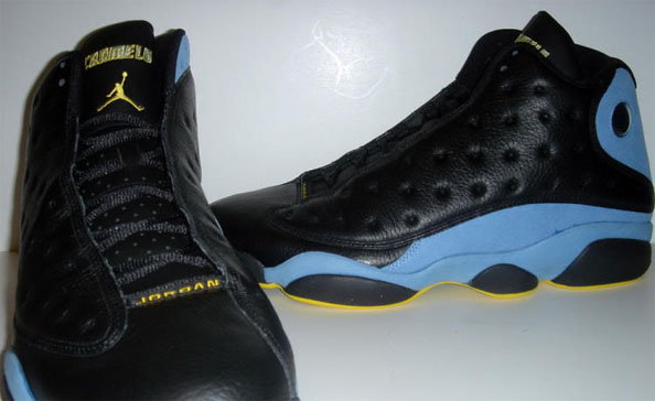 Carmelo Anthony wearing Air Jordan 13 Nuggets Away PE (2)