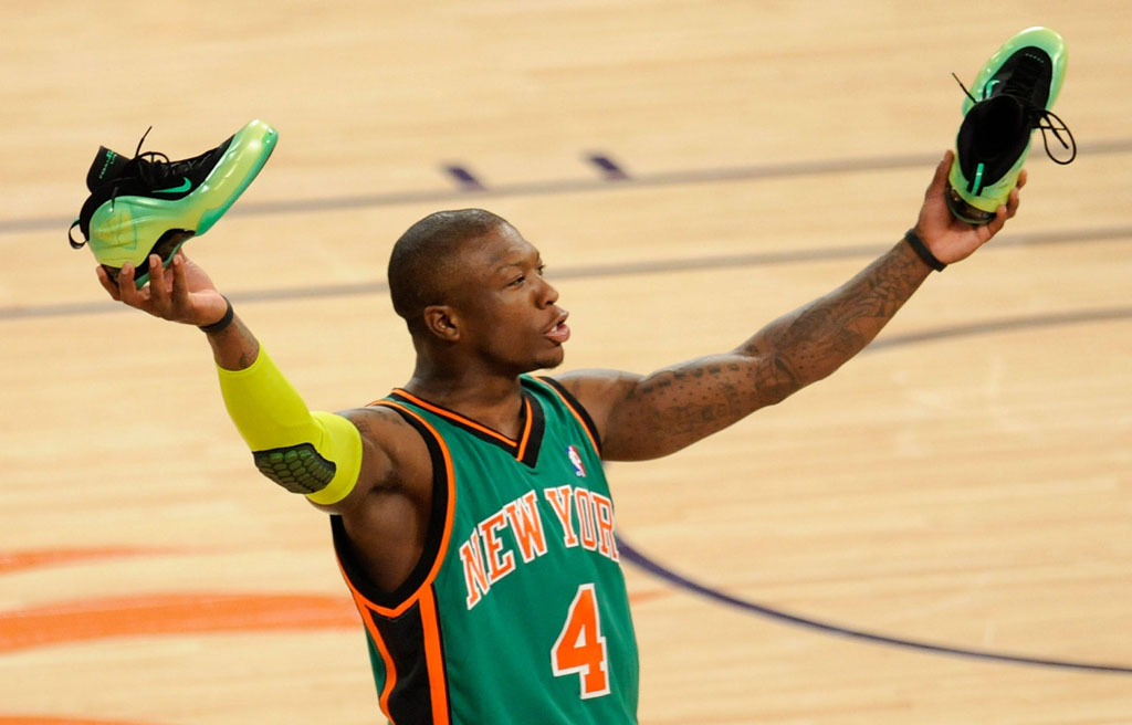 Nate Robinson wearing Nike Foamposite Lite KryptoNate