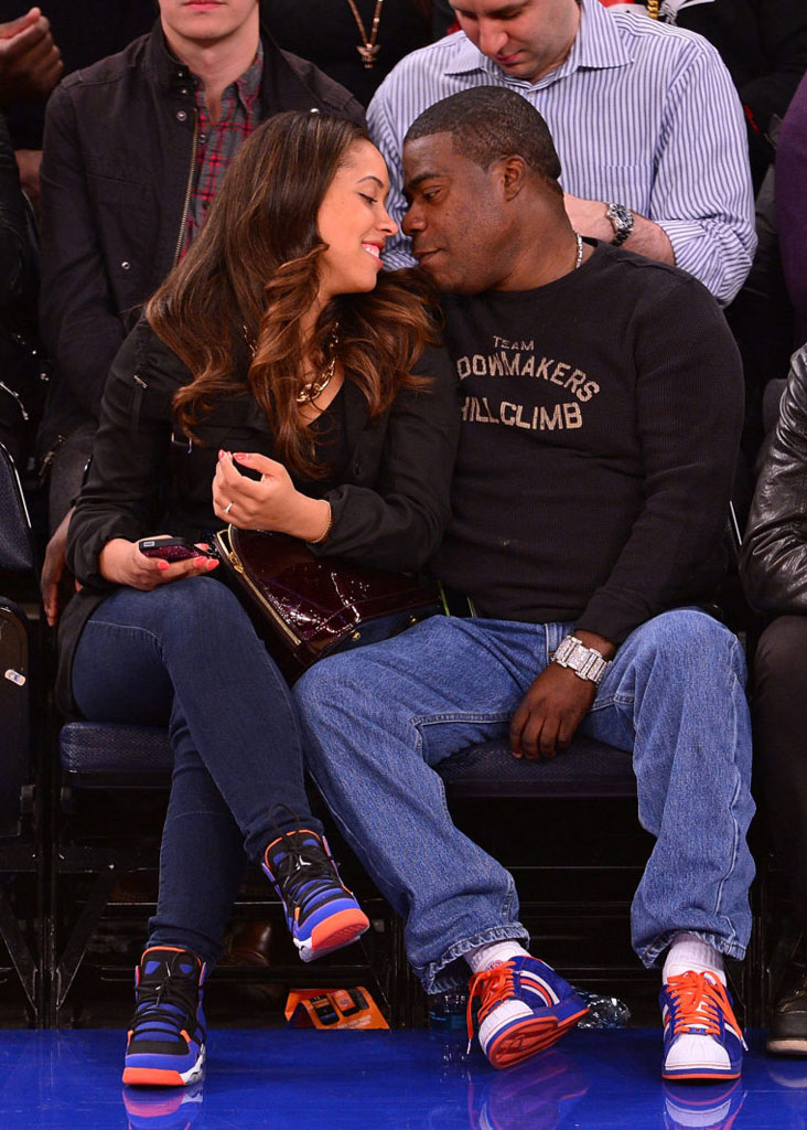 Tracy Morgan wearing adidas Originals Superstar Knicks