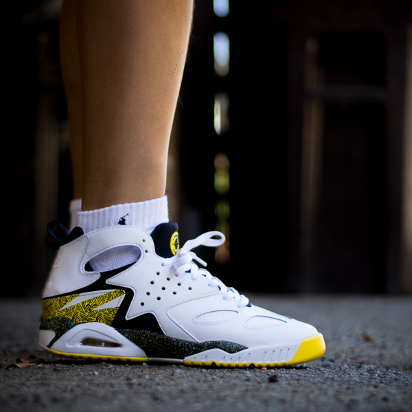 verse001 in the 'Tour Yellow' Nike Air Tech Challenge Huarache