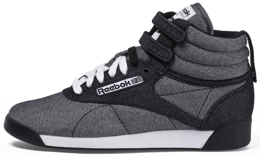 reebok black and white high tops