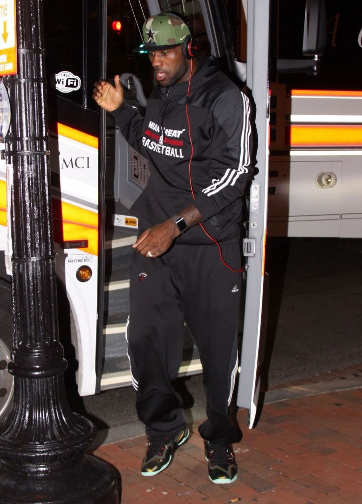 LeBron James wearing Nike LeBron 11 King's Pride