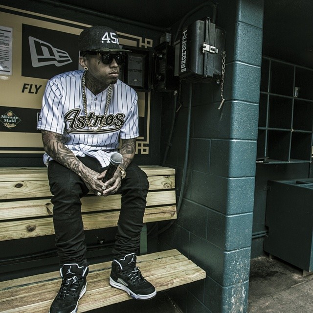 Kid Ink wearing Air Jordan V 5 Retro Oreo