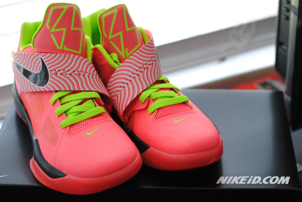 Nike Zoom KD IV iD Hot Punch Electric Green by Kellyboy