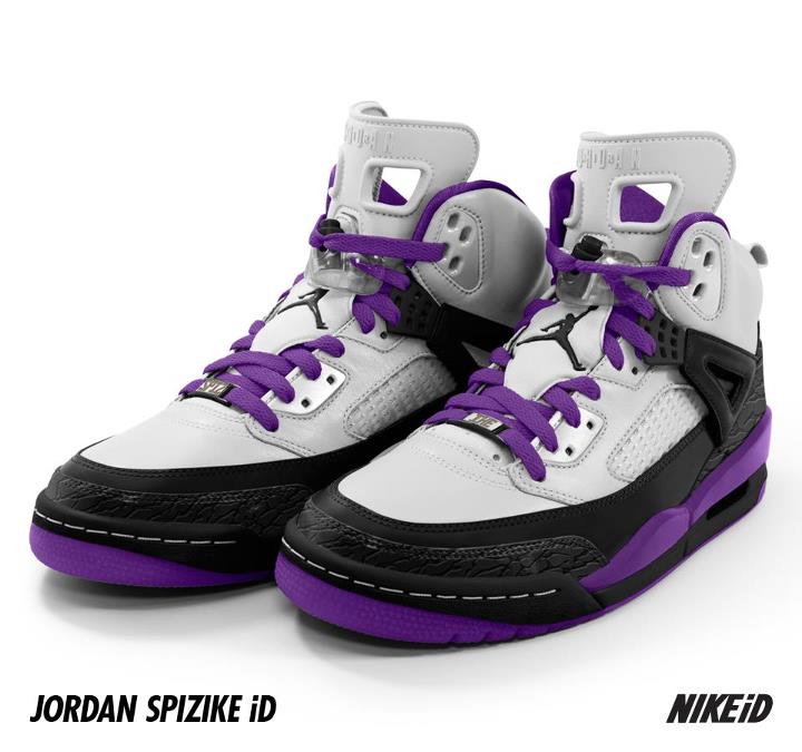 Jordan Spiz'ike NIKEiD White Black Purple (5)