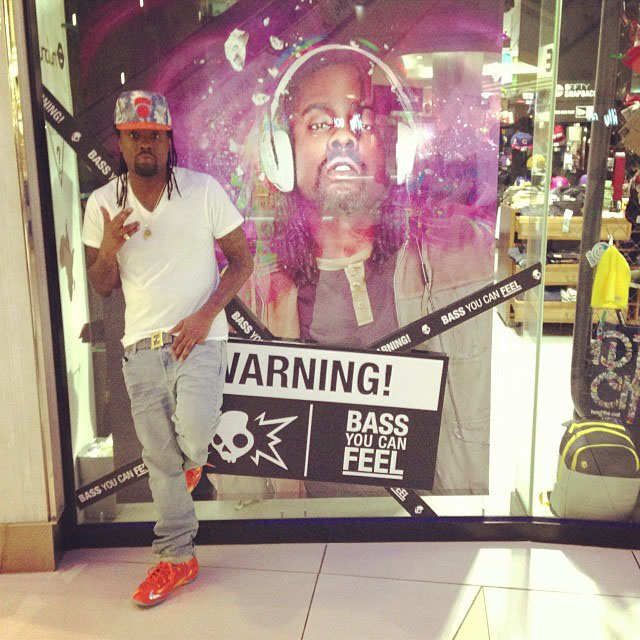 Wale wearing Nike LeBron 11 Forging Iron