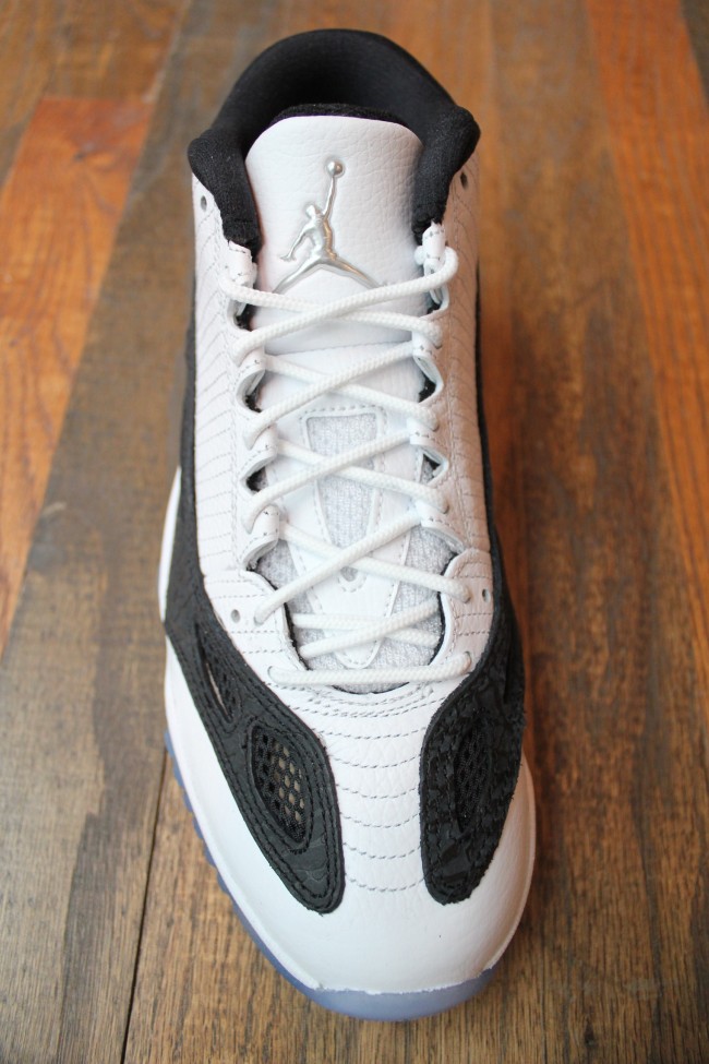 retro 11 jordans white and silver