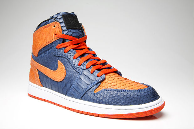 Air Jordan I 1 Knicks Python for DJ Clark Kent by JBF Customs (3)