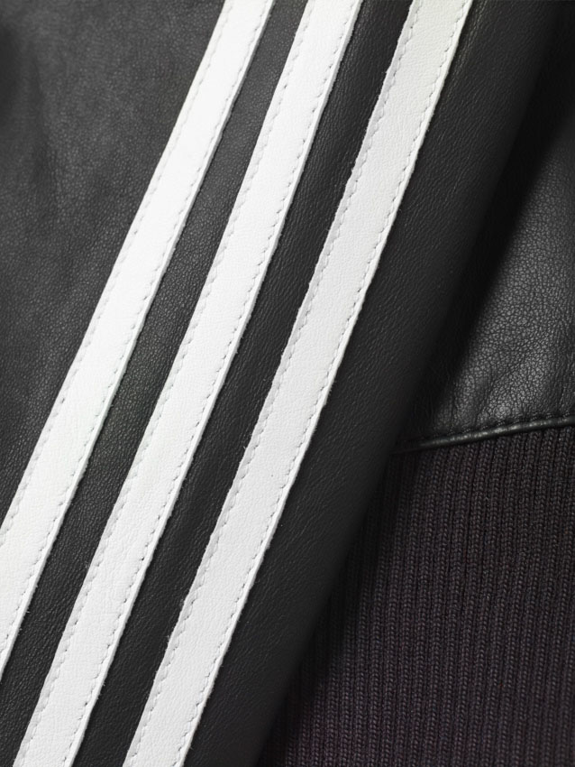 adidas Originals=Pharrell Williams Icon's Napa Leather Jacket Black (5)