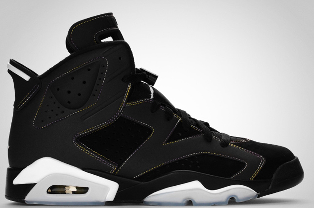 jordan retro 6 black and white