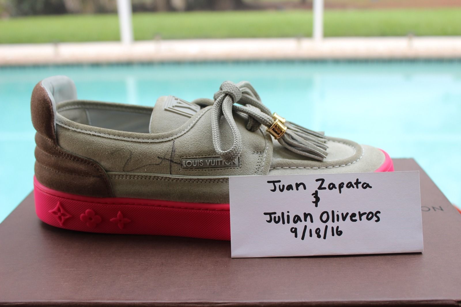 Kids Selling Kanye West Signed Louis Vuitton Hudson Sneakers | Sole Collector