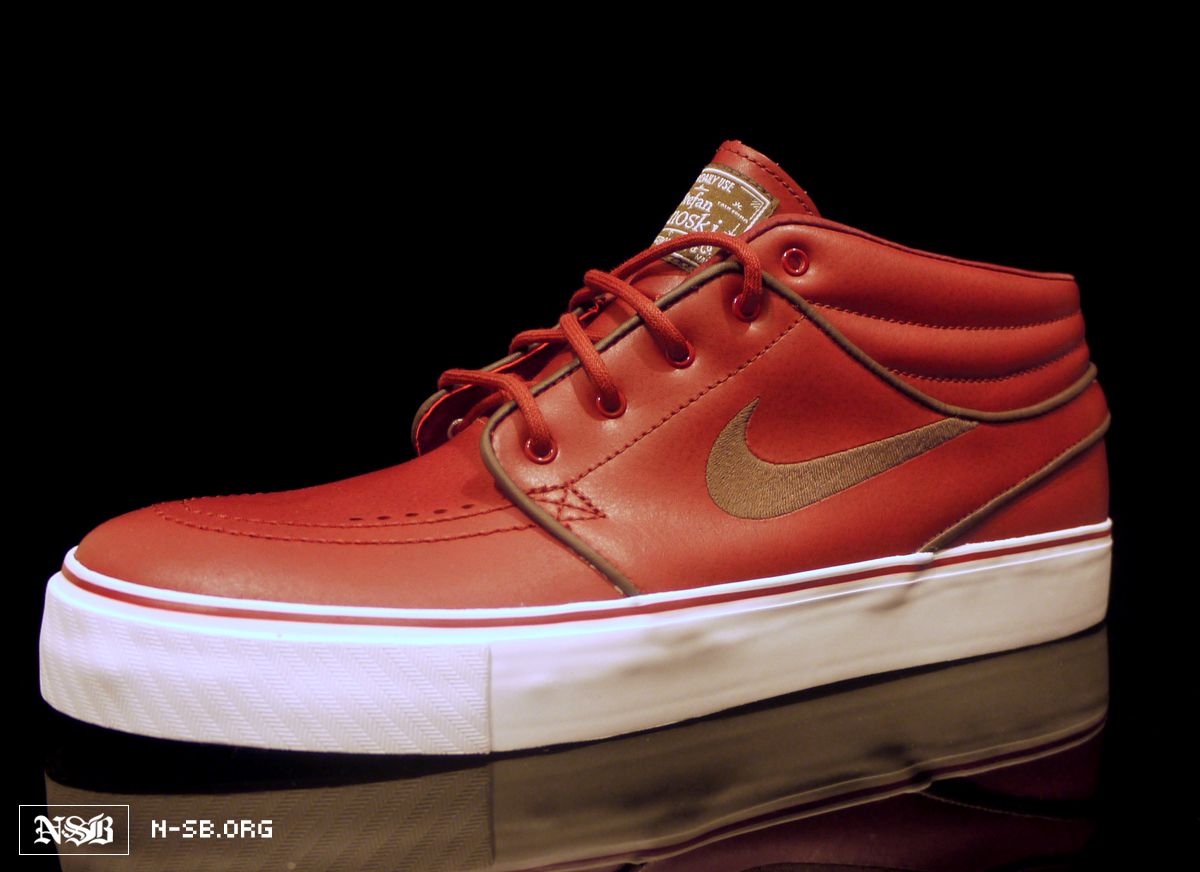 Nike Stefan Janoski Mid - Red Leather - New Images | Sole Collector