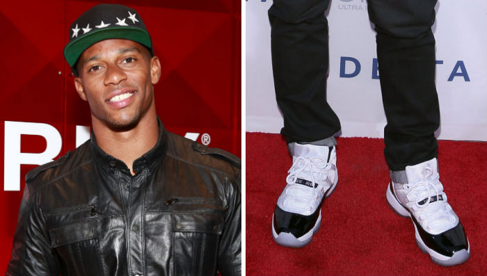 Victor Cruz Wears Air Jordan Retro XI 11 Concord