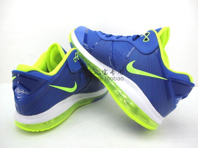 Nike Air Max LeBron 8 V/2 Low Sprite Treasure Blue White Volt 456849-401