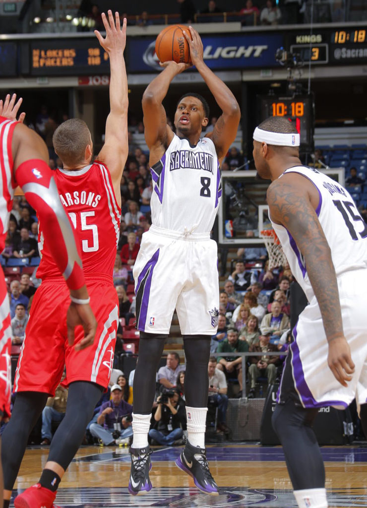 Rudy Gay wearing Nike Zoom HyperRev Black PE