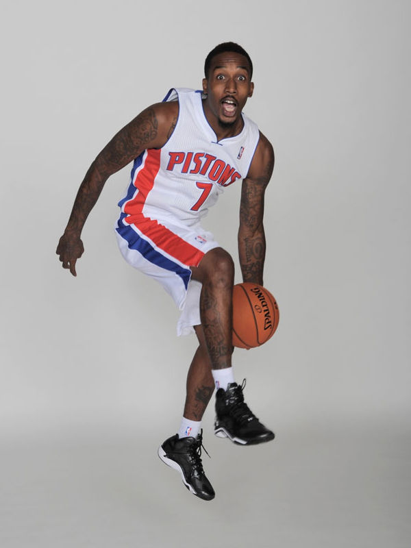 Brandon Jennings wearing Under Armour Anatomix Spawn