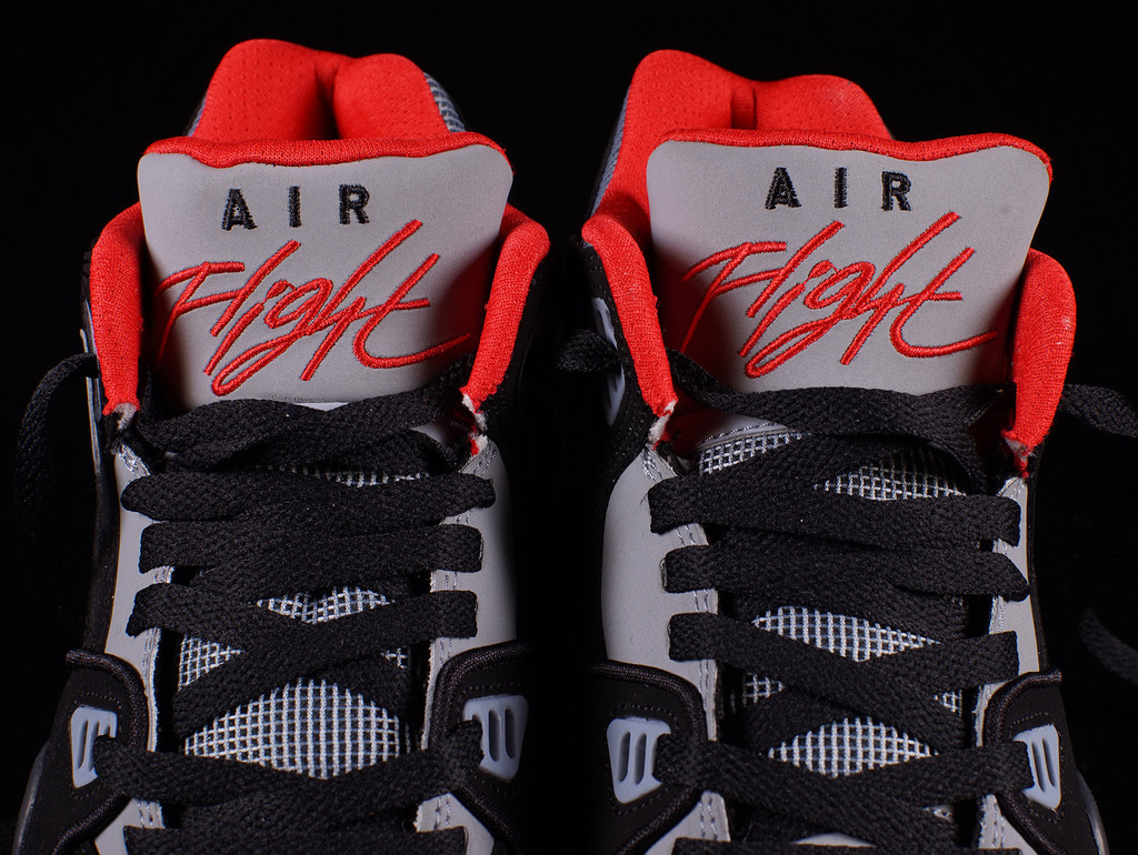 nike air flight 89 black cement