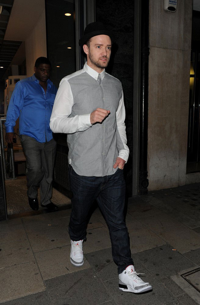 justin timberlake wearing jordans