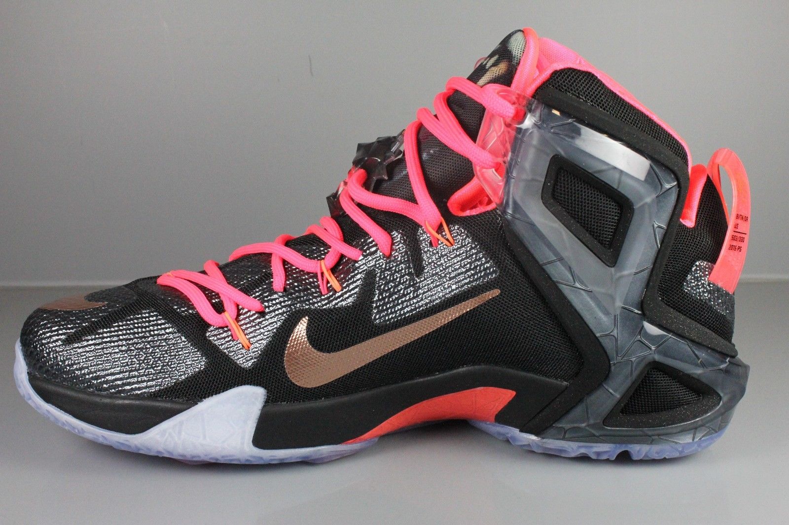 black lebrons with rose