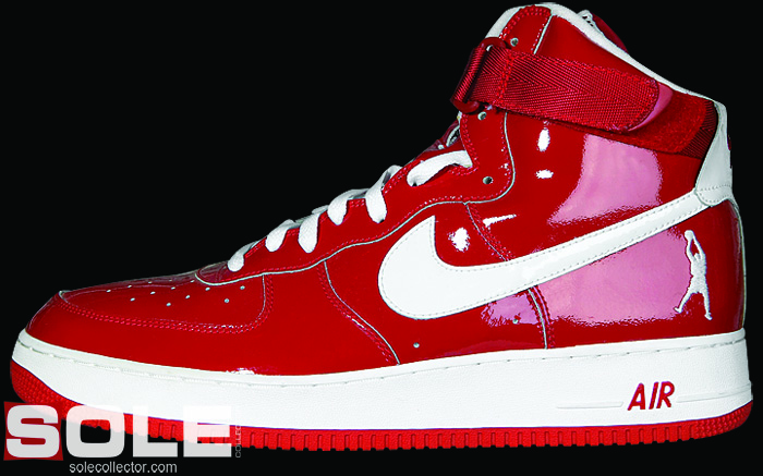 red patent leather air force ones