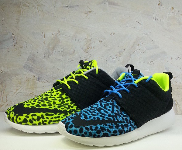 nike roshe run fb leopard