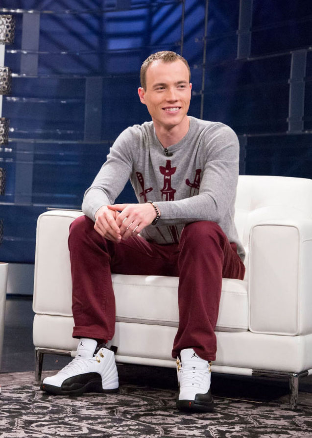 DJ Skee wearing Air Jordan 12 Retro Taxi