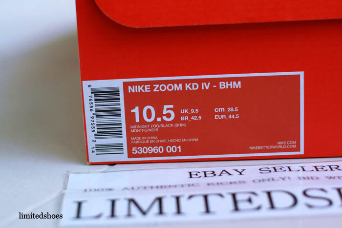 Nike Zoom KD IV BHM Black History Month Midnight Fog 530960-001 (9)