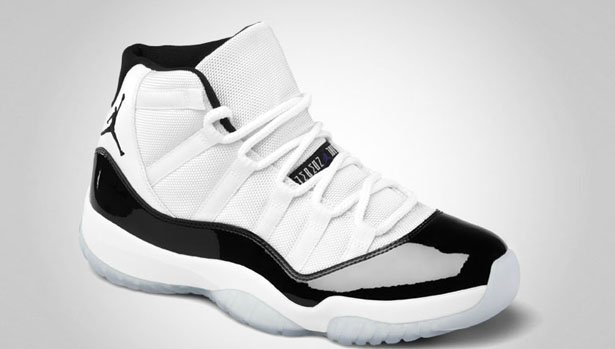 black and white air jordan 11