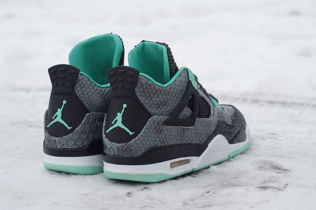 Air Jordan 4 'Python Green Glow' by JBF Customs (4)